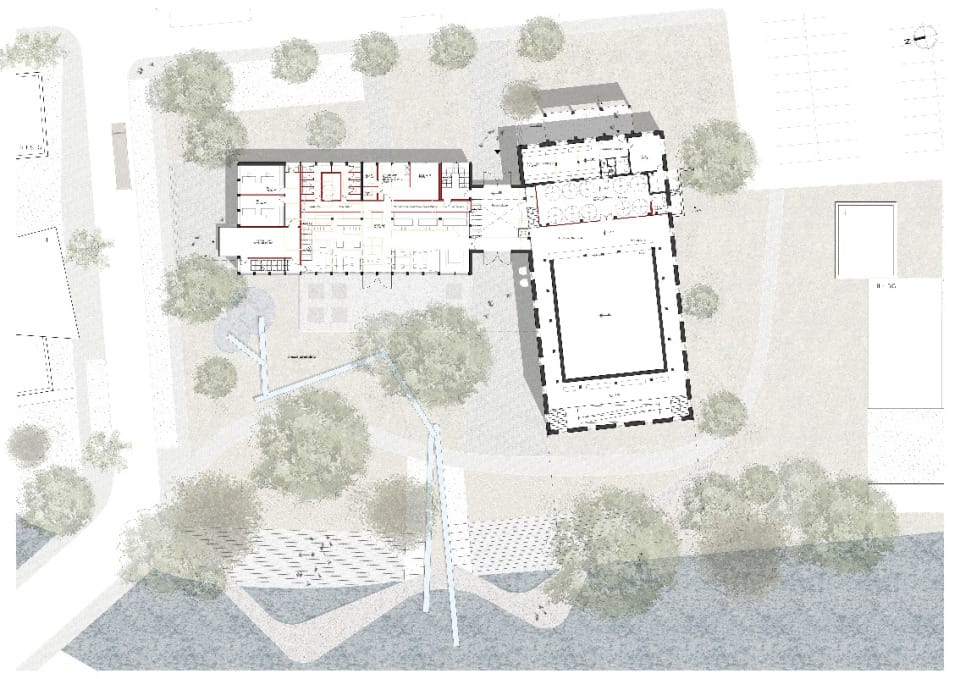 Fischzucht Königsgarten Kleve_Laura Hess_Grundriss Erdgeschoss