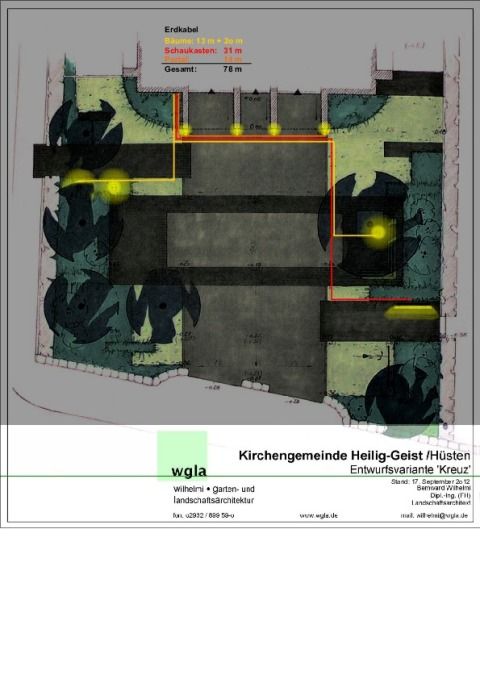 Lichtplanung Kirchplatz Heilig-Geist, Arnsberg