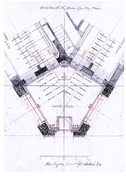 Pentagramm mit Beleuchtungskonzept