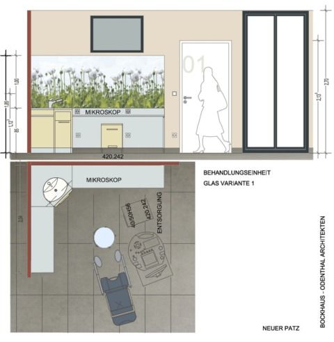 Entwurf Behaundlungeinheiten | Bockhaus-Odenthal Architekten