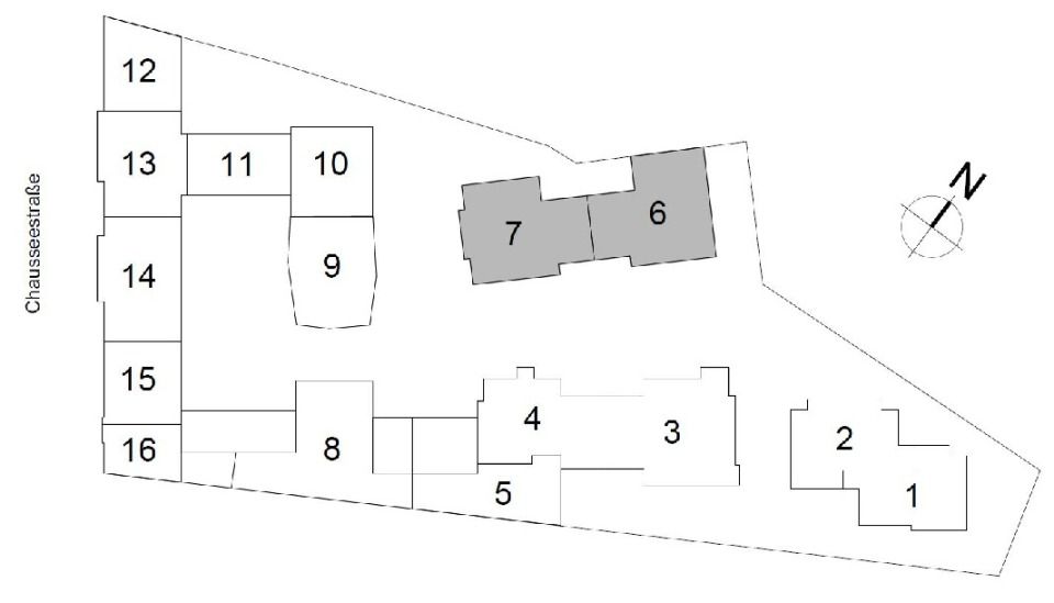 Lageplan Wohnkomplex 