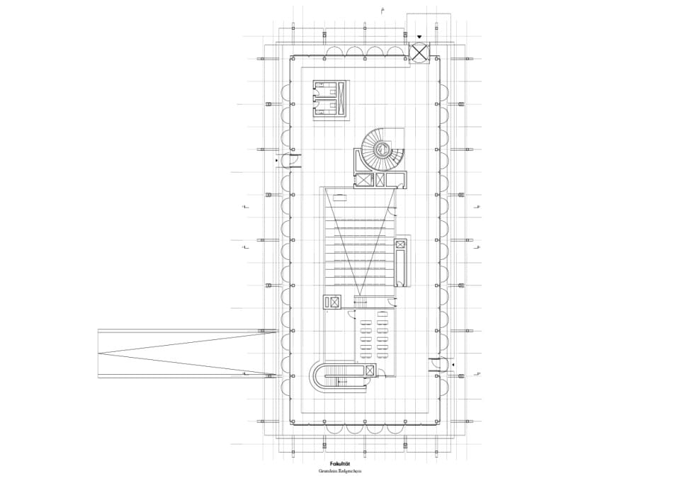 Fakultät — Grundriss Erdgeschoss