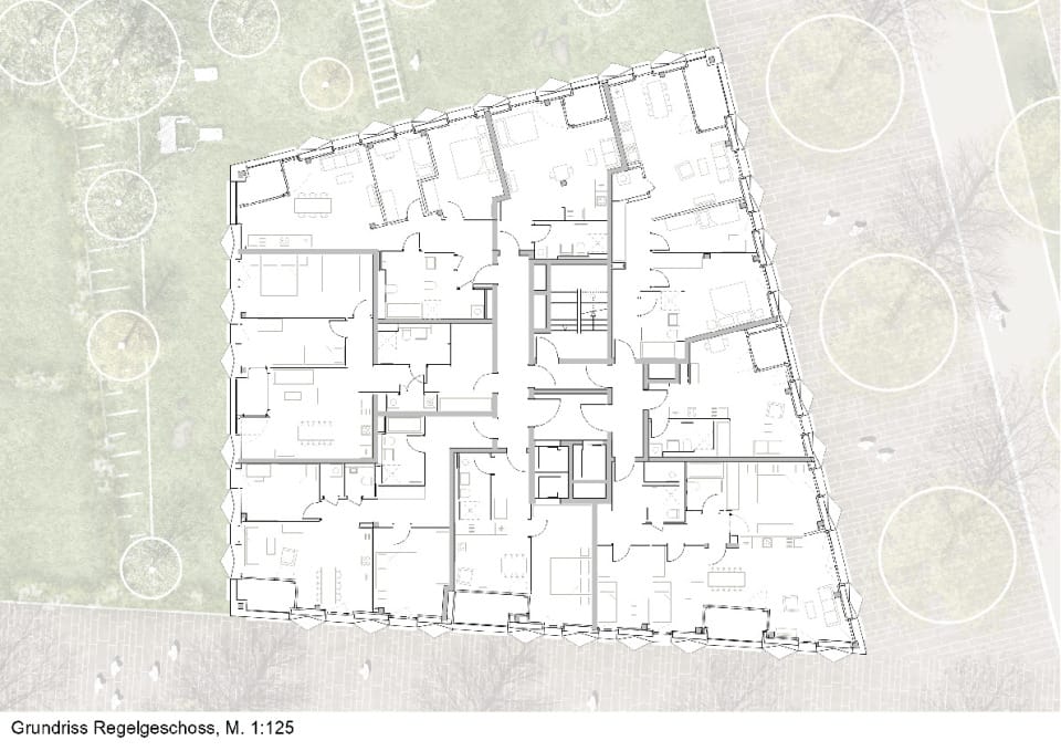 Grundriss Regelgeschoss