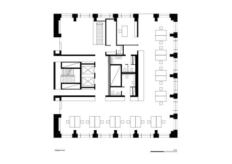 Ergeschoss - Foyer und Gewerbefläche