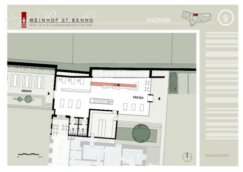 Grundriss Vinothek EG
