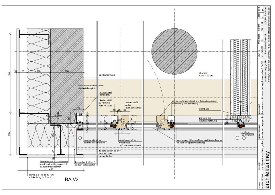 konstruktionsdetails fassade 2