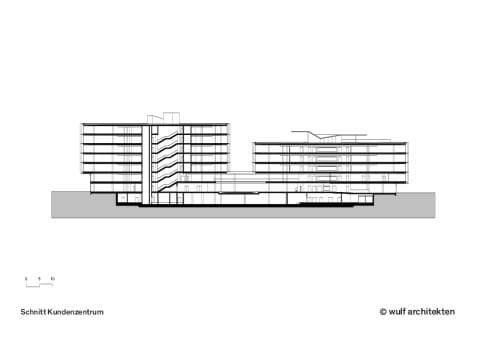 Schnitt Kundenzentrum