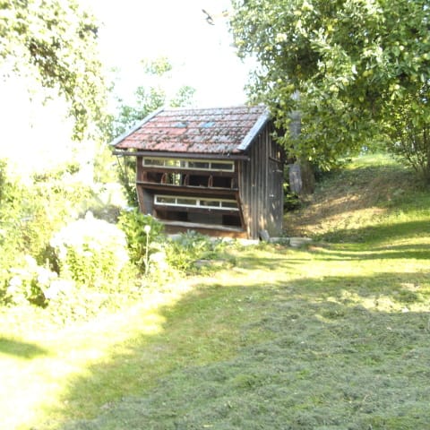 Ein neues Bienenhaus im Obstgarten
