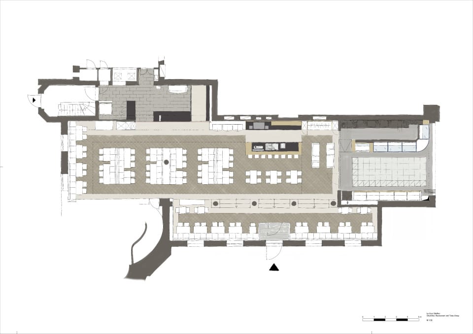 Grundriss Restaurant und Take-Away