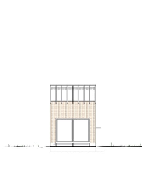 Frontansicht Gartenhaus