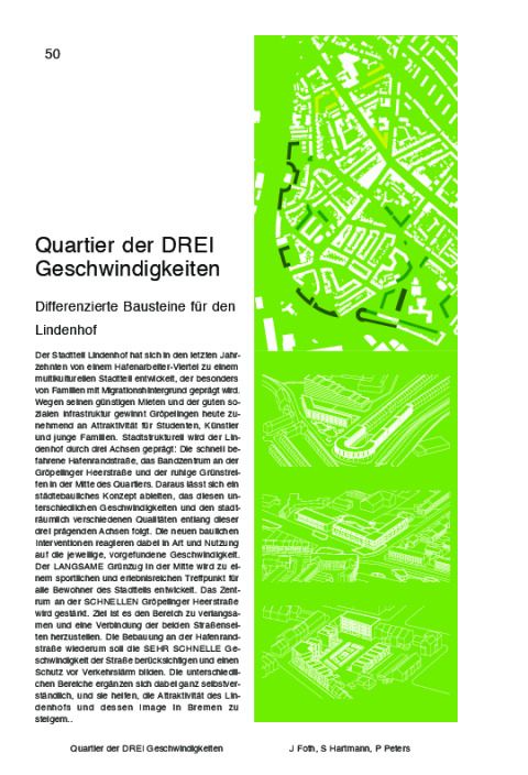 Quartier der DREI Geschwindigkeiten
