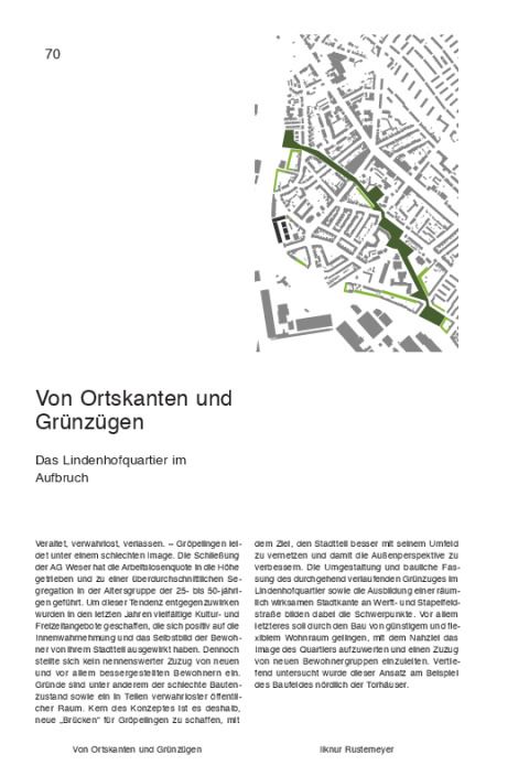 Von Ortskanten und Grünzügen