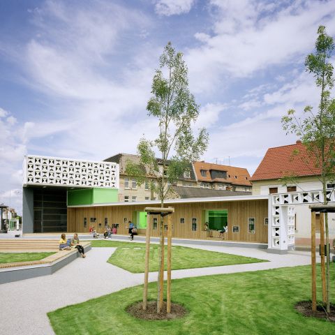 Lesezeichen Salbke - Freiluftbibliothek in Magdeburg
