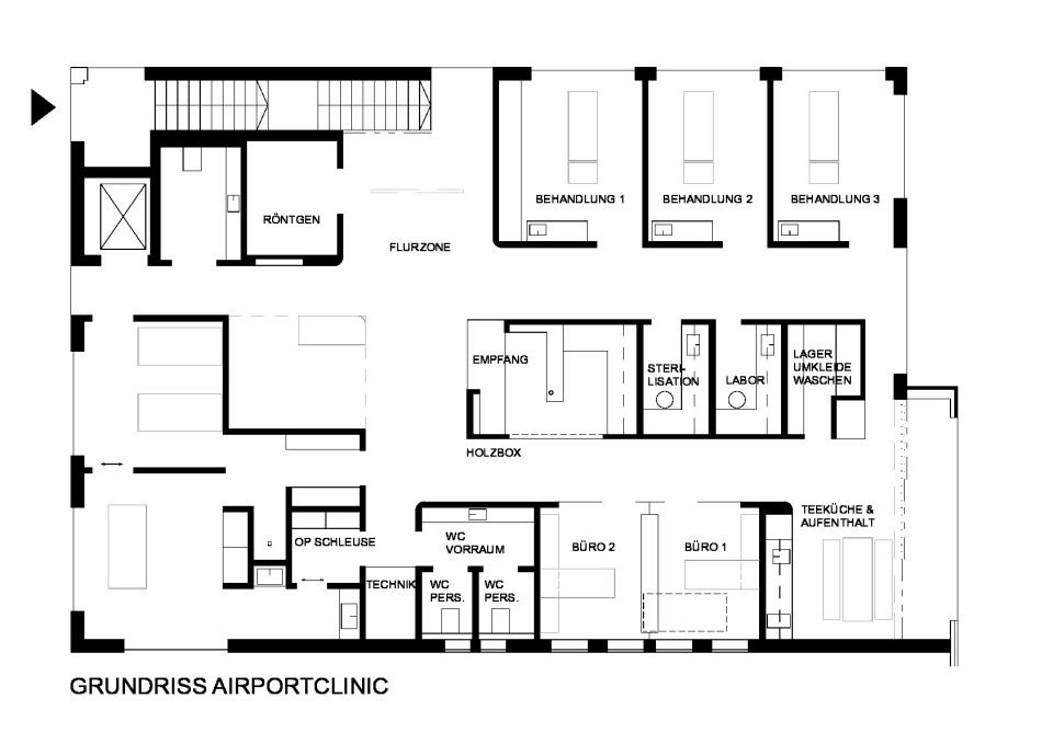 Grundriss Airportclinic
