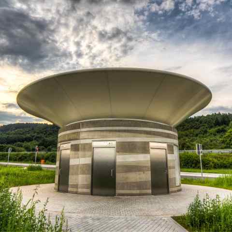 WC-Anlage Autobahnrastplatz A66 Hundsrücker Berg