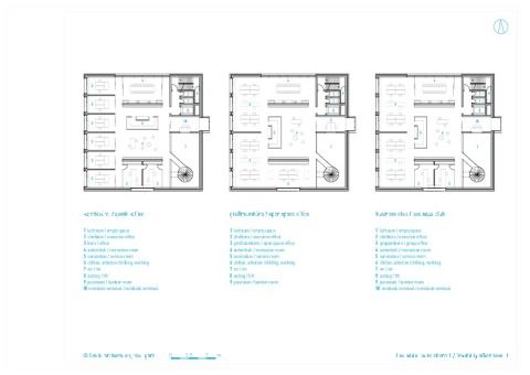 Ebene 1 (Flexibilität Kombibüro/Open-Space/Business-Club)