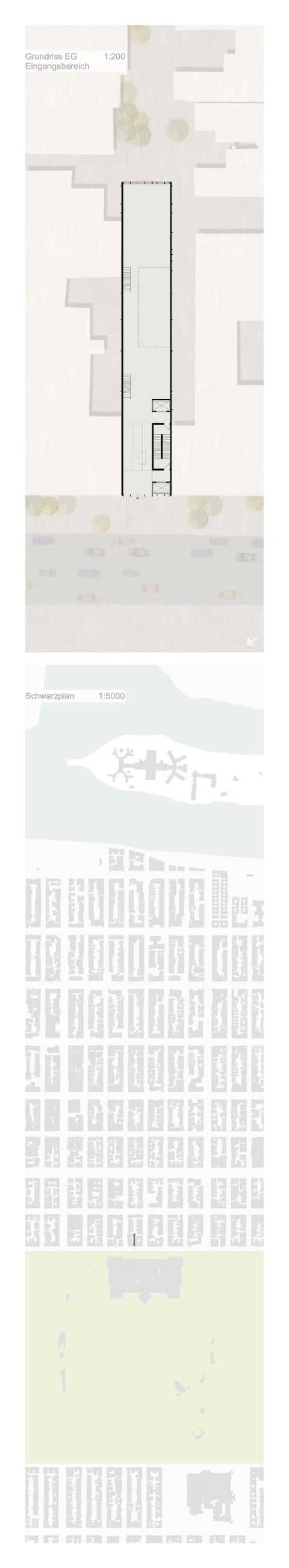 Grundriss EG, Schwarzplan