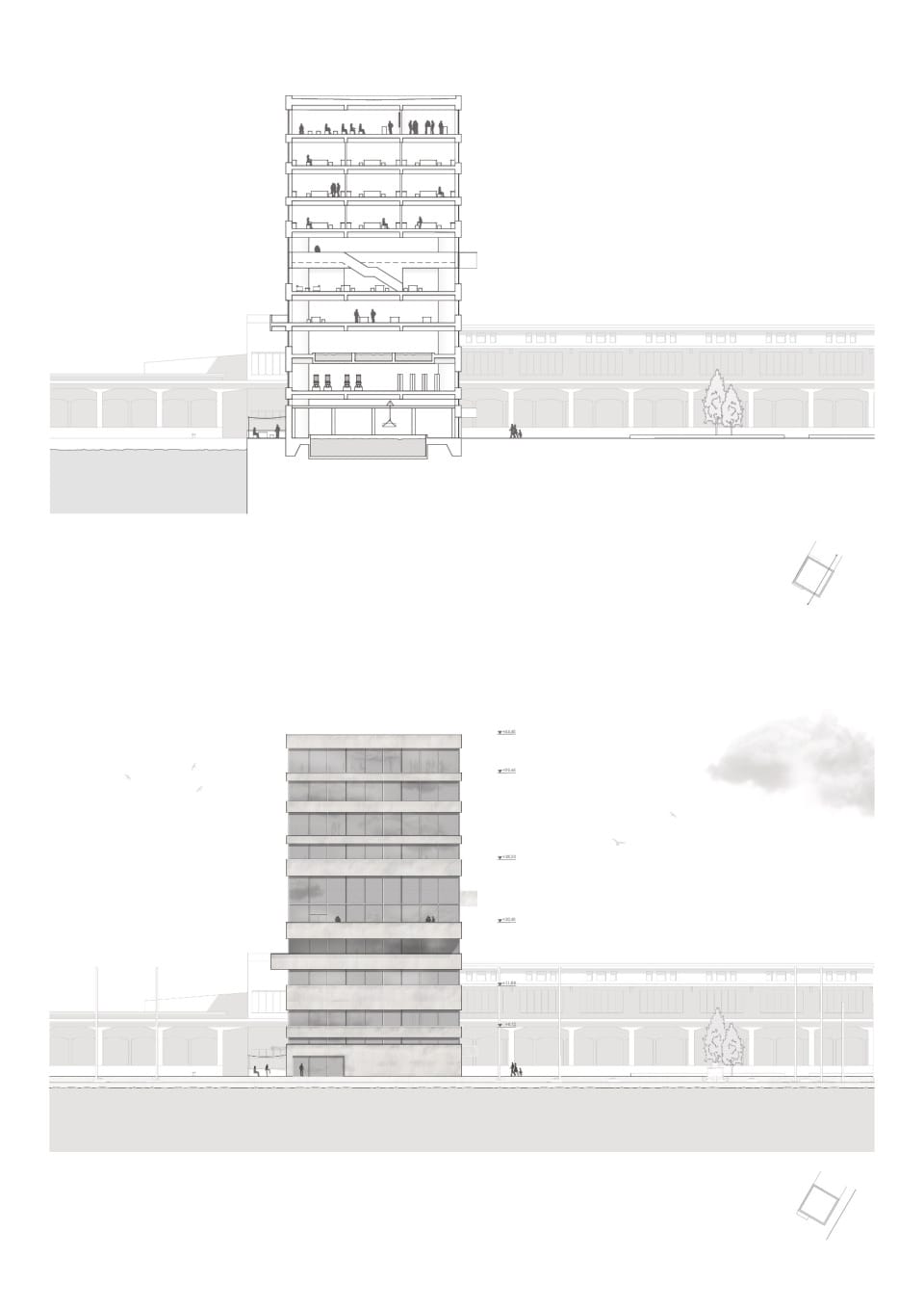 Schnitt & Ansicht AA - Trieste