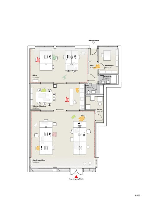 Pfalzburger Straße Studio Grundriss