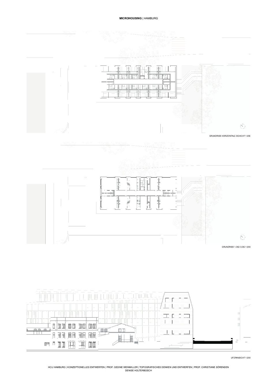 Grundrisse und Schnitt