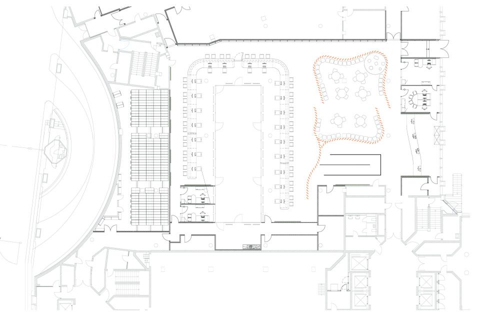 Grundriss EG, Ausschnitt Kundencenter
