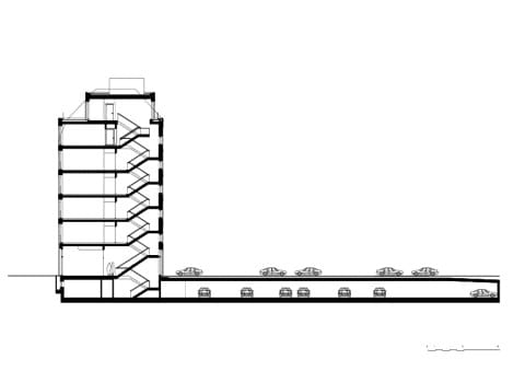 Schnitt Bauteil 2, Seestraße 67, Berlin