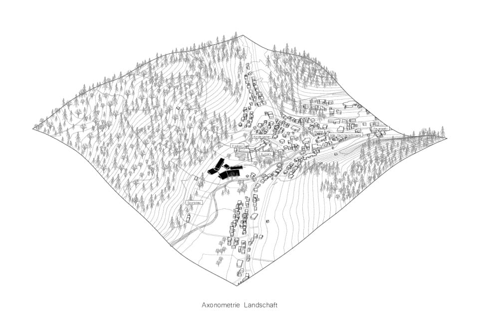Axonometrie Landschaft