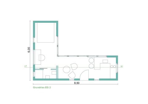 Grundriss Wohnen II