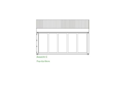 Ansicht Pop-up store