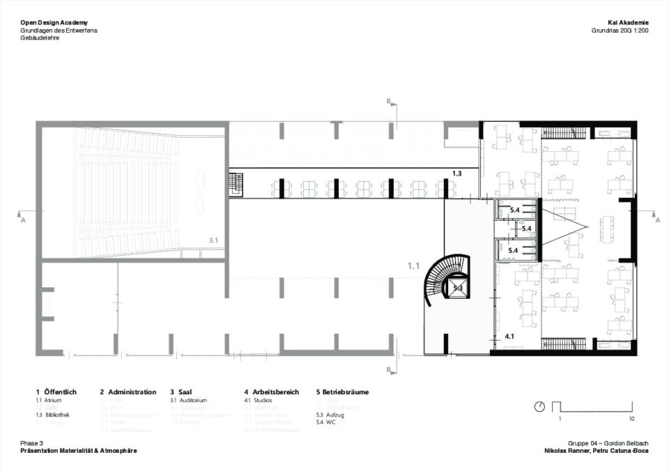 Kai Akademie - 2OG 1:200