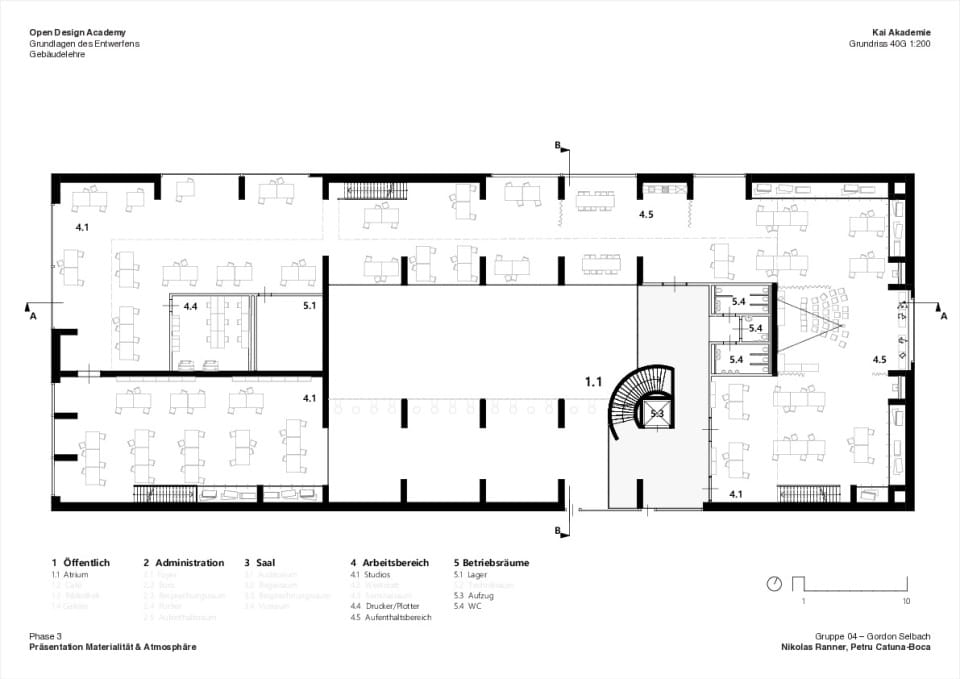 Kai Akademie - 4OG 1:200