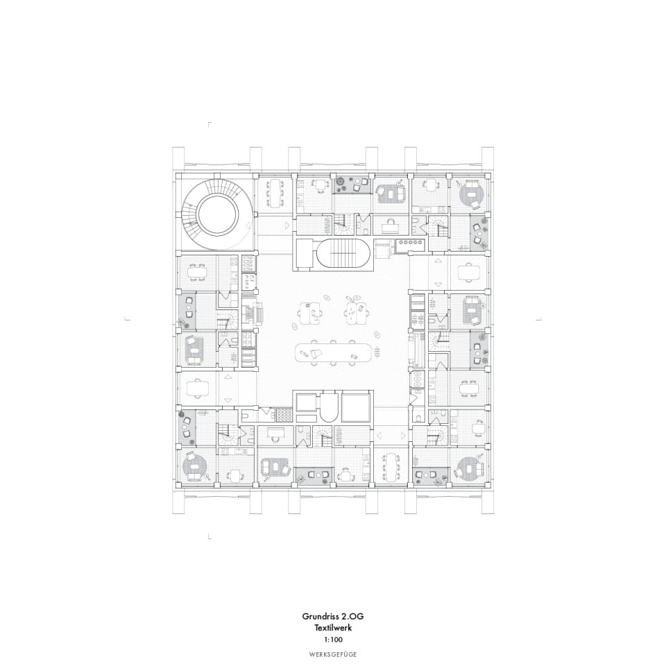 WERKSGEFÜGE - 2. Obergeschoss - Textilwerk / Duplex
