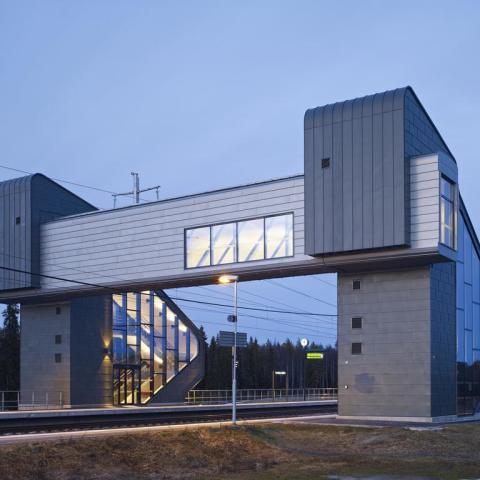 Bahnhof in Lulea, Schweden