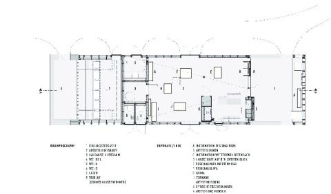 Grundriss Besucherzentrum Wetterpark OF