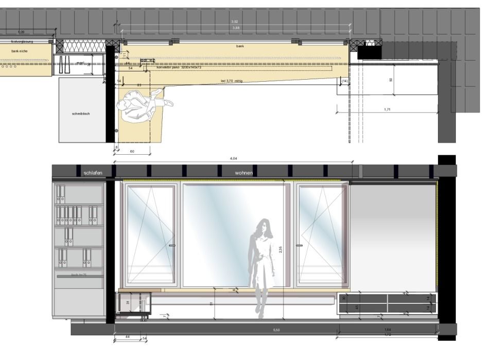 Ansicht Fenster Wohnen