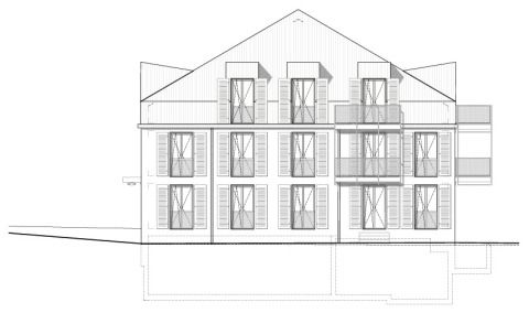 Ansicht West Haus A
