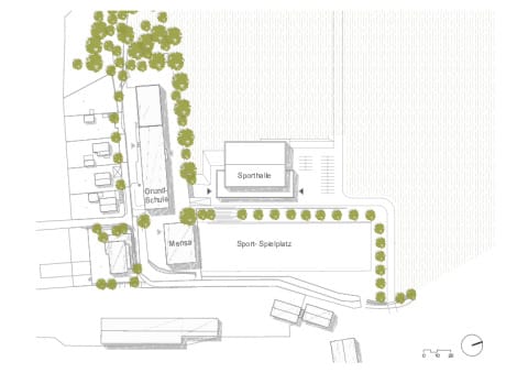Lageplan Sporthalle