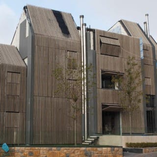 Holzfassade für Ski-Chalet in Mzaar, Kfardebian