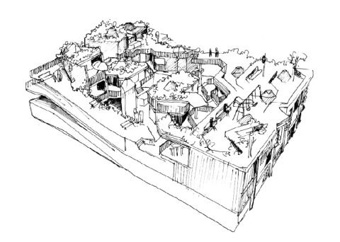 von oben