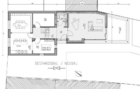 Grundriss Bestandsbau Neubau