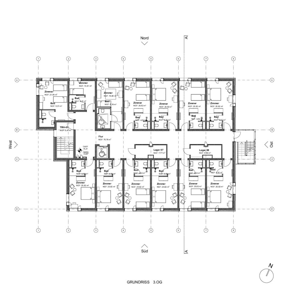 Grundriss 3.OG | Zimmer