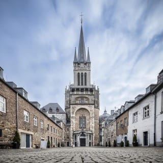 Teststrecke der 3-Zonen-Reinigung im Aachener Dom