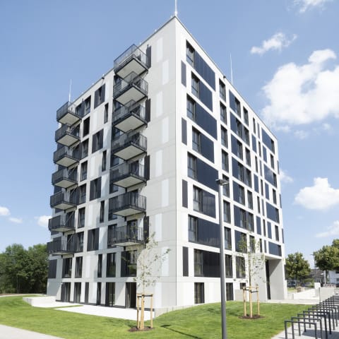 Wohngebäude in Weißenthurm - Hardie® Panel Fassadentafeln - Groß in Format und Wirkung