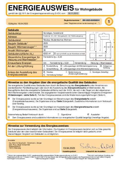 Energieausweis