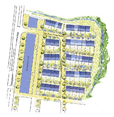 Lageplan Solarsiedlung