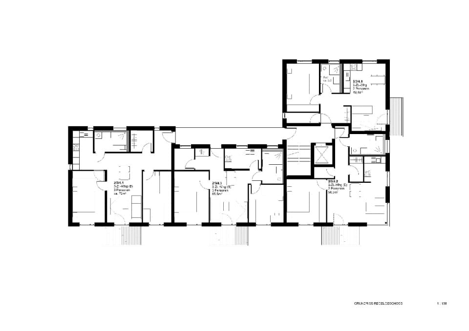 Grundriss Regelgeschoss