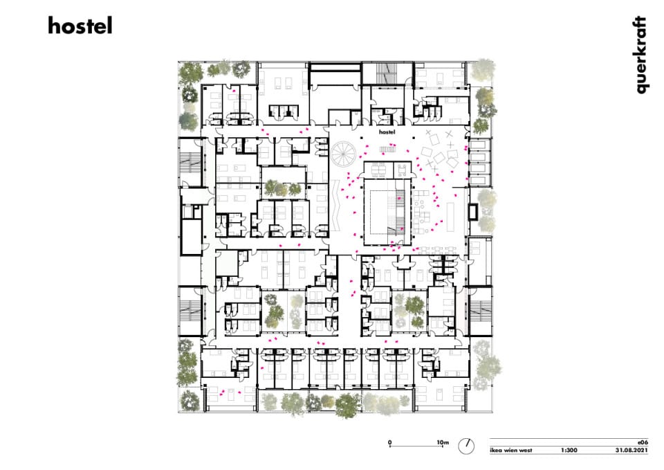 Grundriss Hostel