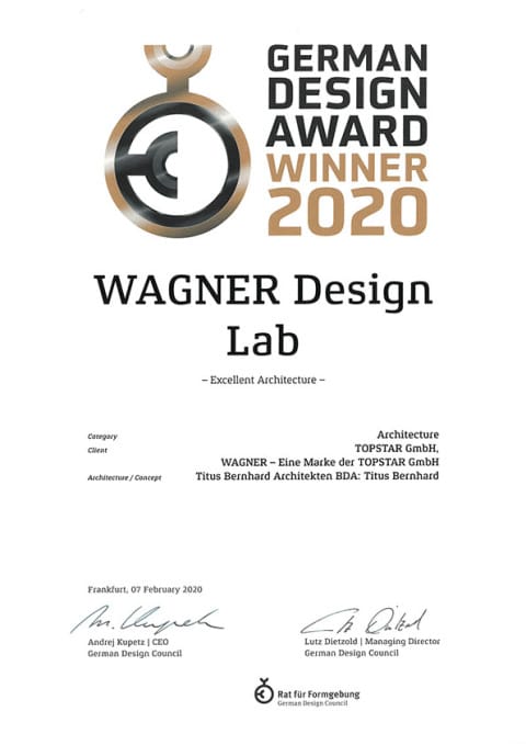 German Design Award Urkunde