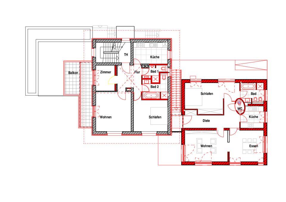 Grundriss 1. Obergeschoss