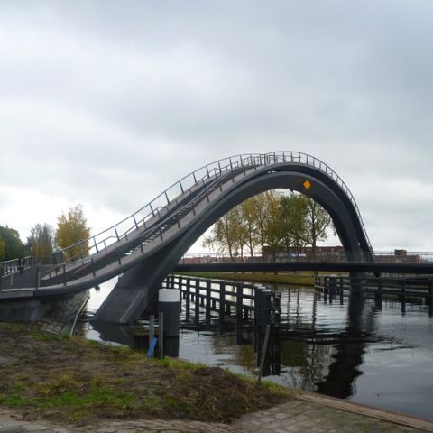 Melkweg-Brücke in Purmerend / Holland